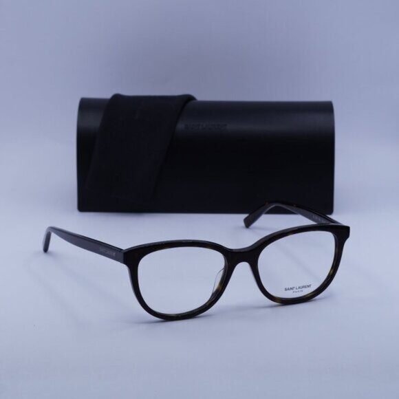 Saint Laurent SL504 002 Cat Eye Eyeglasses 53mm – Havana display picture 1